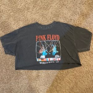 Cropped Pink Floyd tee